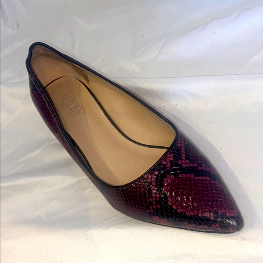 Snake Skin Franco Sarto Angular Heels